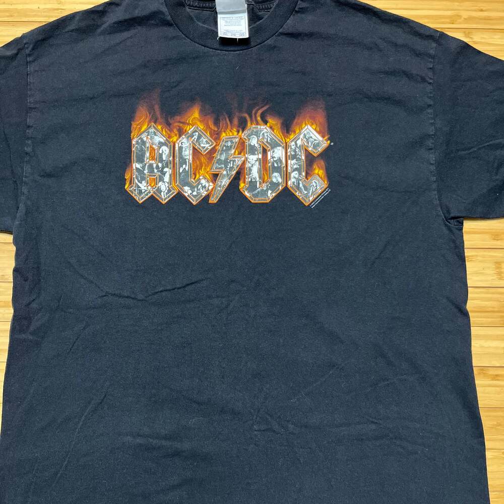 Vintage 2000 AC/DC Y2K black Heavy Oversized T-Shirt